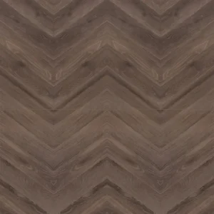 Dark brown herringbone wood-grain laminate flooring texture with chevron patterns