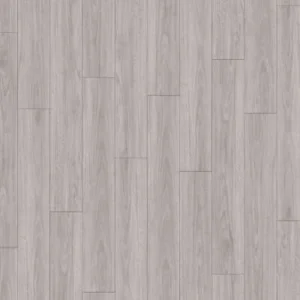 Light gray wood-grain SPC flooring planks.