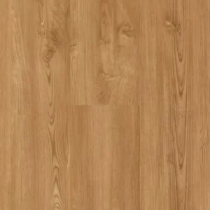 Light natural oak wood-effect LVT with grain and knots ASH 3308
