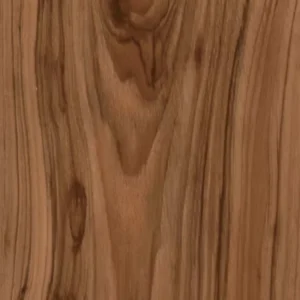 Medium walnut wood-effect LVT with bold swirling natural grain HICKORY 3405