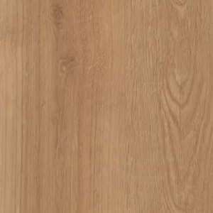 Medium warm honey oak wood-effect LVT with natural vertical grain, soft cathedral arch and small knots GOLDEN OAK 7539