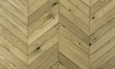 Chevron engineering wood flooring in room